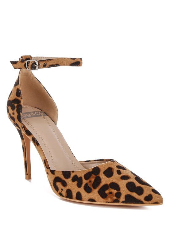 Dolona Leopard Print Stiletto Heel Sandals - Loving It Shop