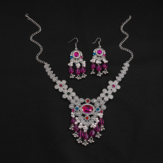 European And American Luxurious Exaggerating Jewelry Suit Retro