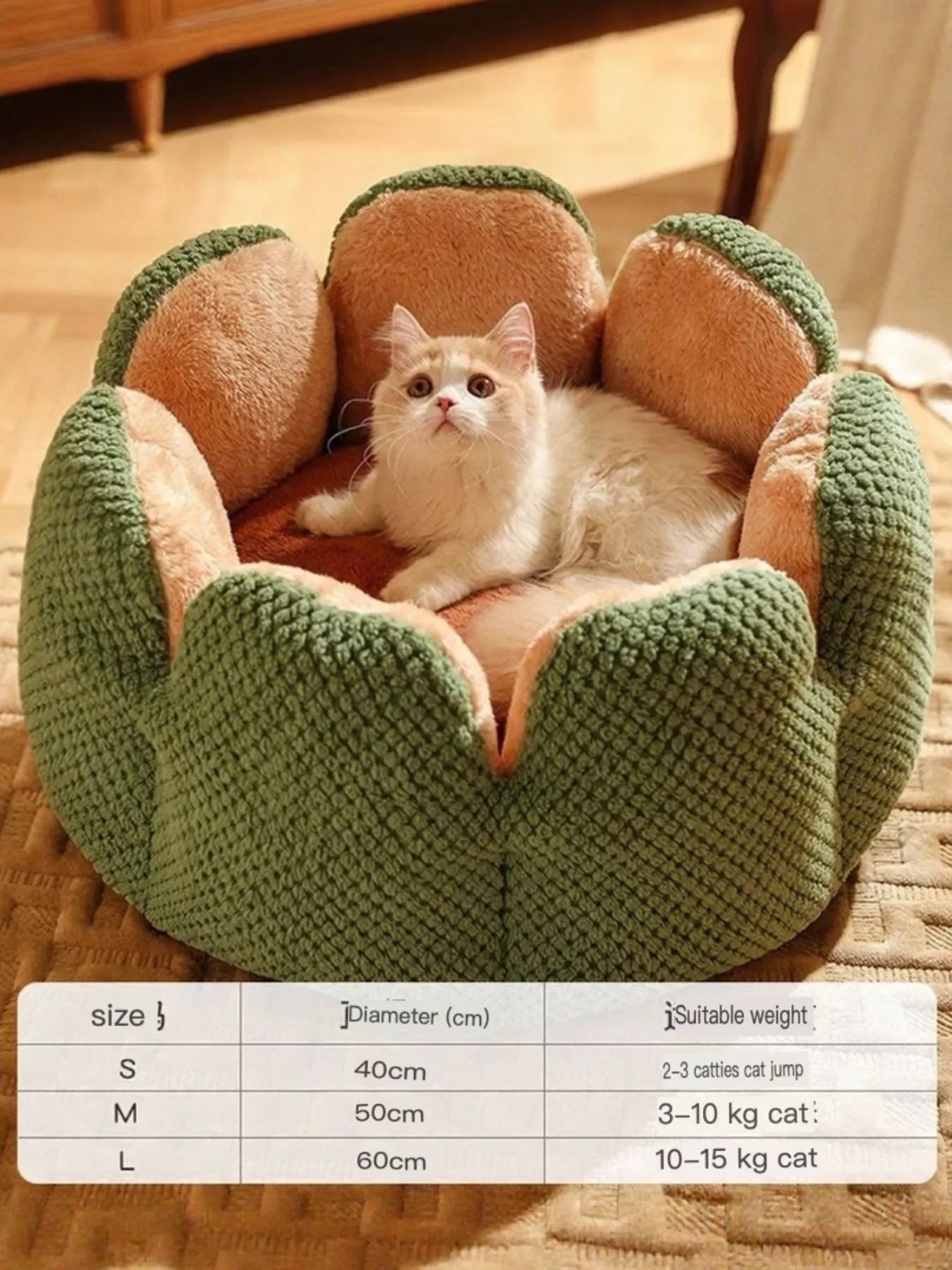 Flower Petal Plush Cozy Pet Nests - Loving It Shop