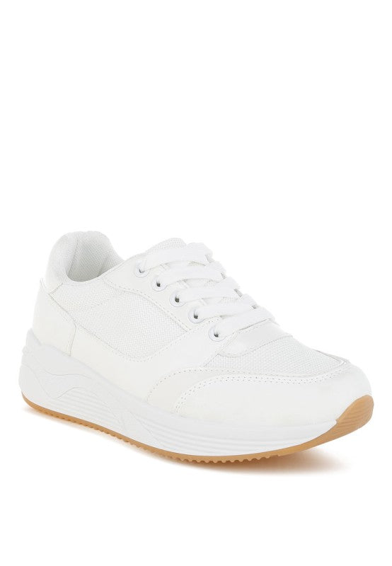 Subasa Chunky Mesh Lace Up Sneakers