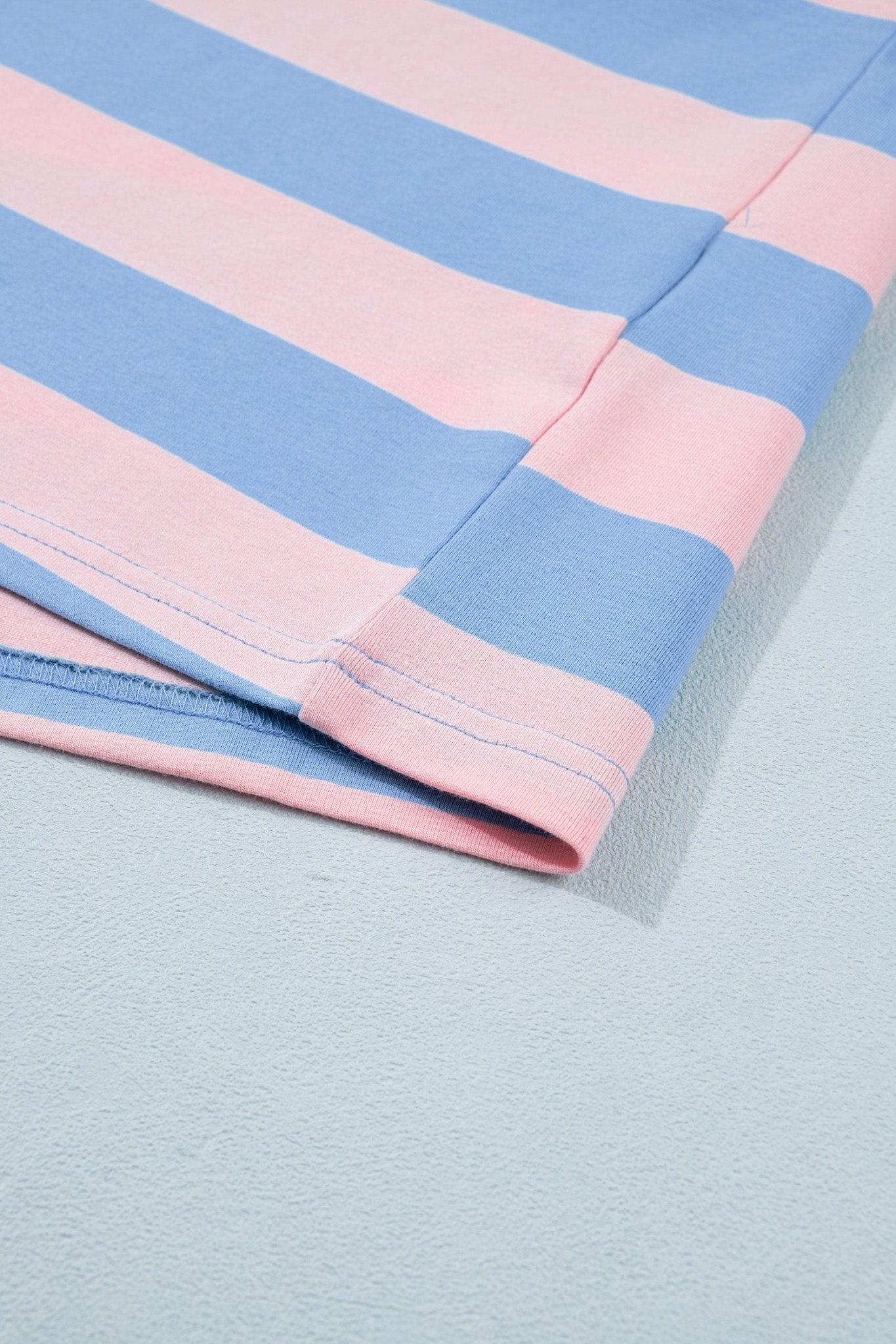 Pink Stripe Dolman Tee Drawstring Skort Athletic 2pcs Set - Loving It Shop