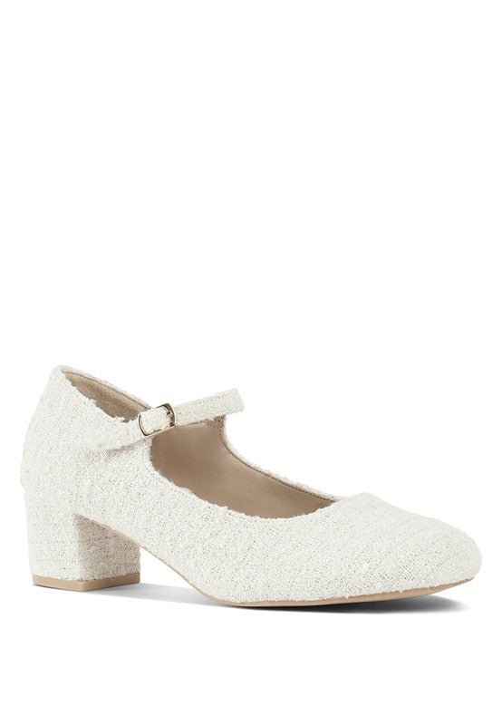 Antara Tweed Mary Jane Sandals - Loving It Shop