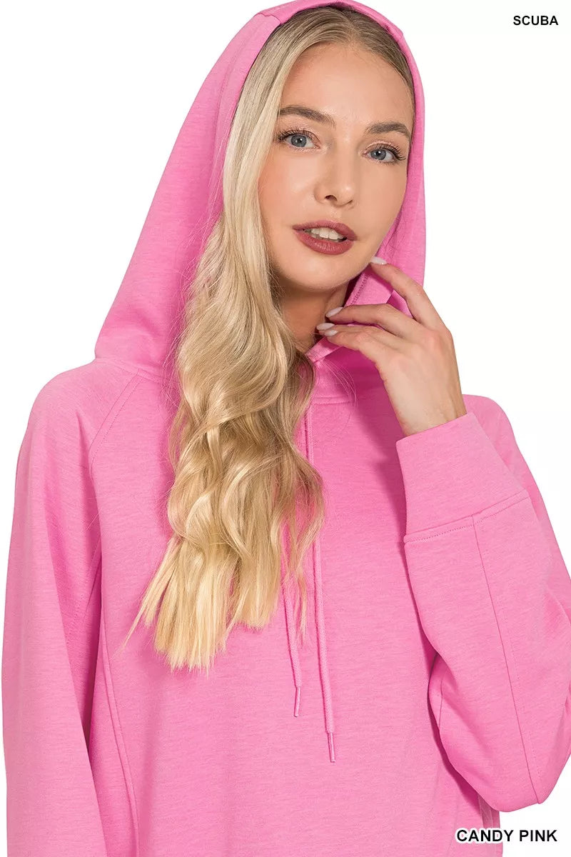 Drawstring Scuba Hoodie