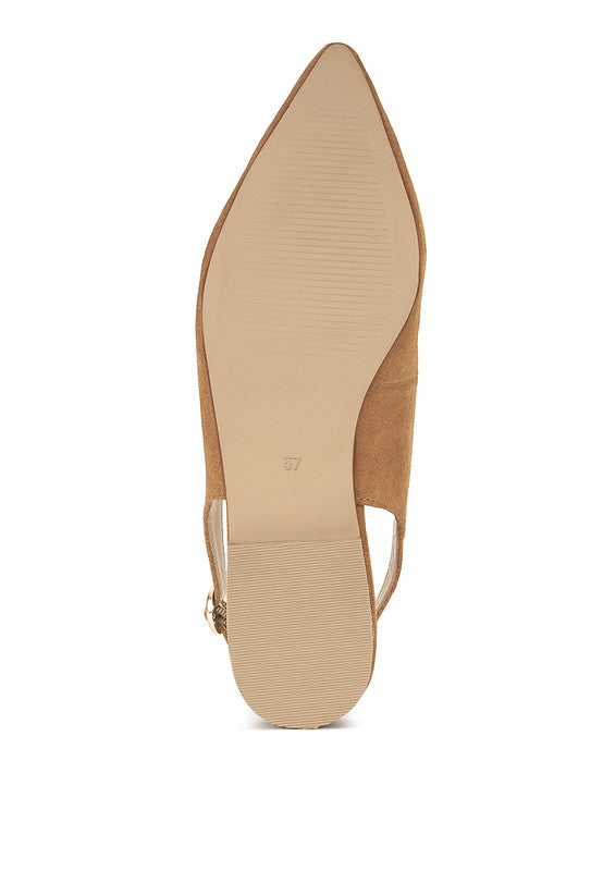 Hocane Genuine Soft Leather Slingback Sandals