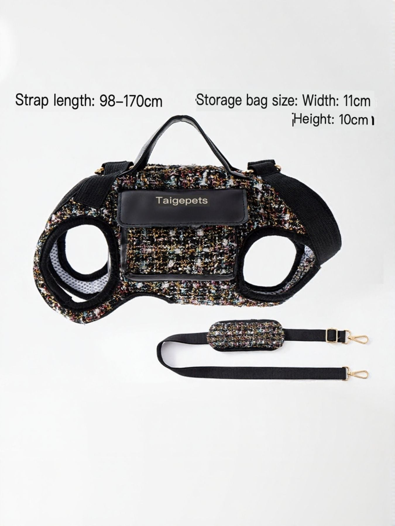 Tweed Pet Harness with Strap - Loving It Shop
