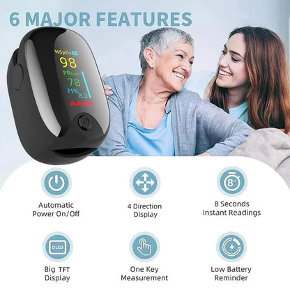 Finger Pulse Oximeter – Heart Rate &amp; SPO2 Monitor