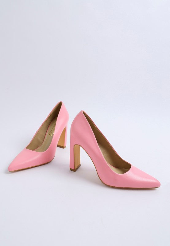 Shacarri Faux Leather Pumps