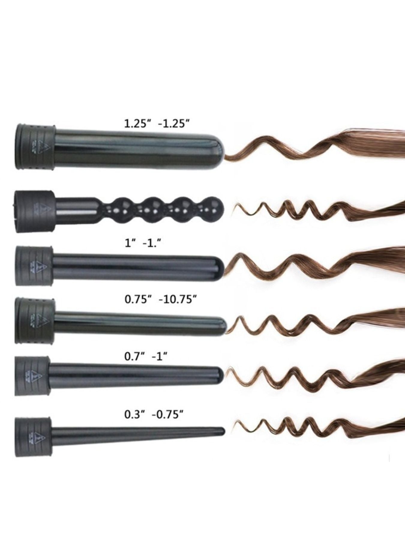 6 - in - 1 Interchangeable Curling Iron - Loving It Shop