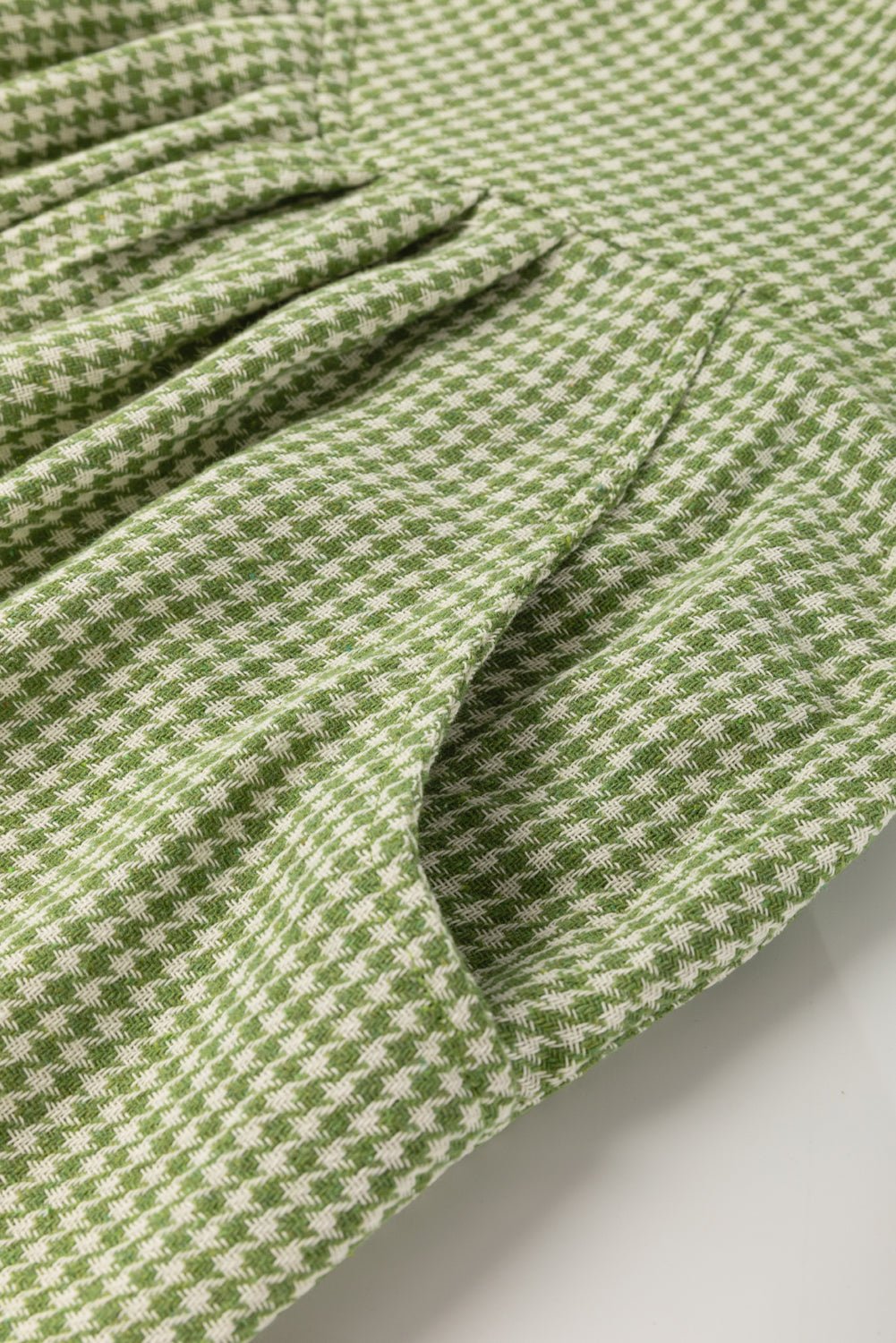 Green Gingham Wide Leg Loose Overall with Pockets - Loving It Shop
