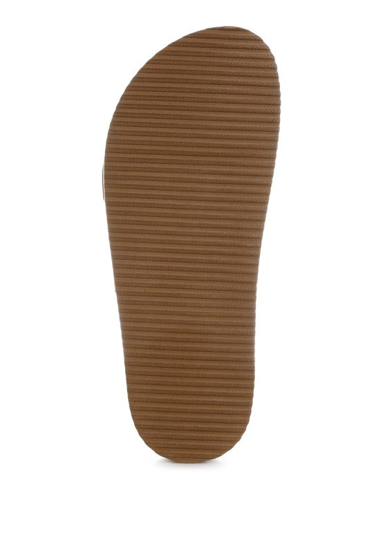 Uvaria Metallic Slip-On Sandals