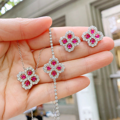 Ruby Square Bracelet for Women - Perfect Mother&