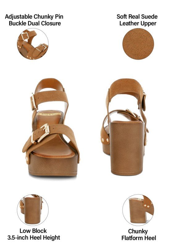 Lhasa Real Suede Leather Clog Sandals - Loving It Shop