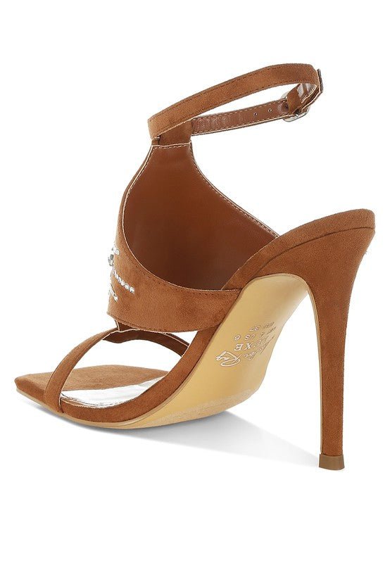 Warda Jeweled Shiny Stiletto Heels - Loving It Shop