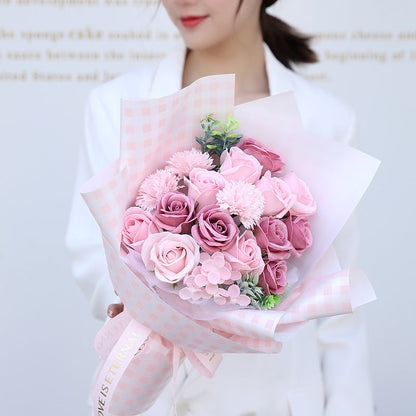 Eternal Rose Soap Flower Gift for Mother&