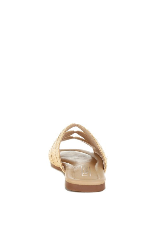 Daisy Doe Raffia Square Toe Flats