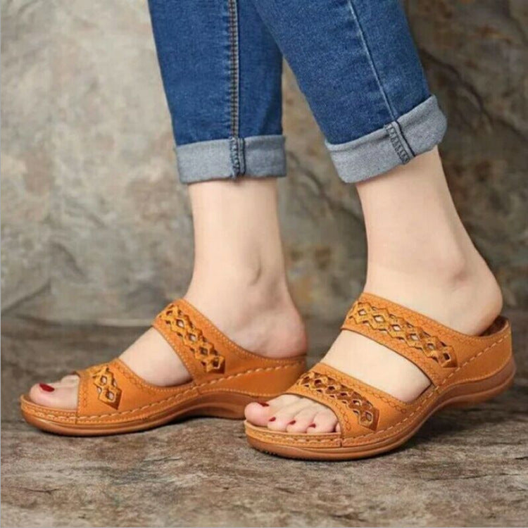Thick Sole Retro Sewing Ethnic Style Casual Women&