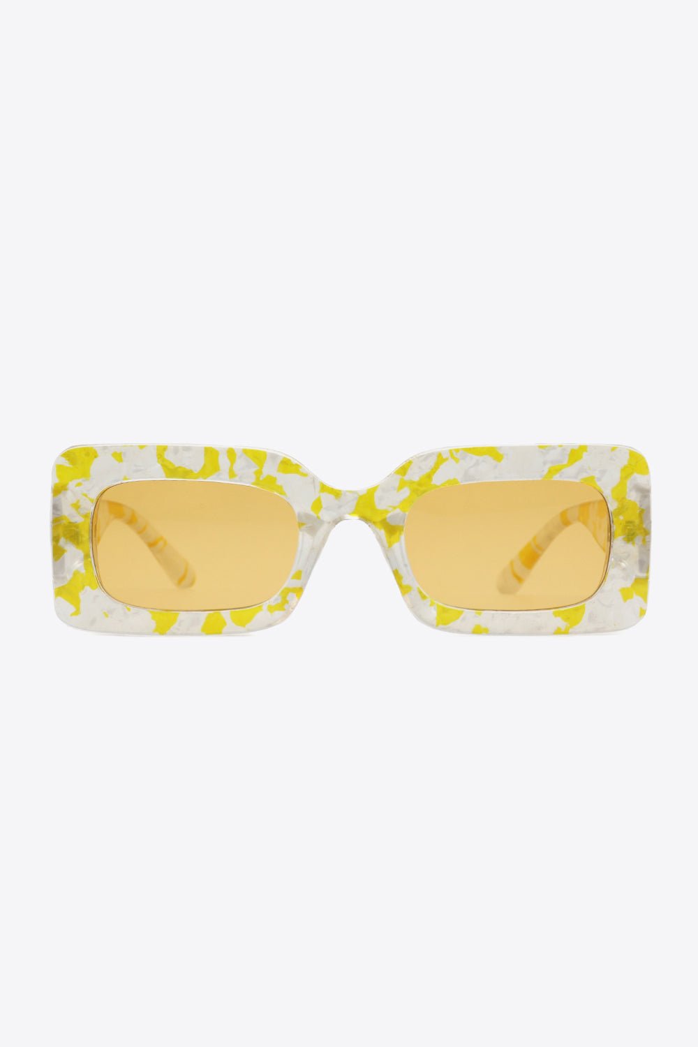 Tortoiseshell Rectangle Polycarbonate Sunglasses - Loving It Shop