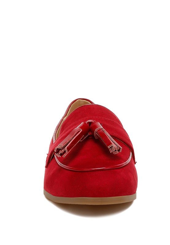 Folklore Micro Suede Tassel Loafers - Loving It Shop