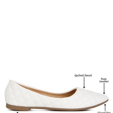 Rikhani Quilted Detail Ballet Flats