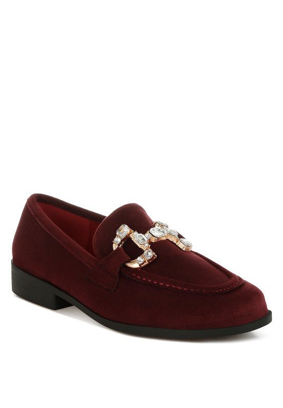 Maestro Diamante Embellished Horsebit Loafers - Loving It Shop