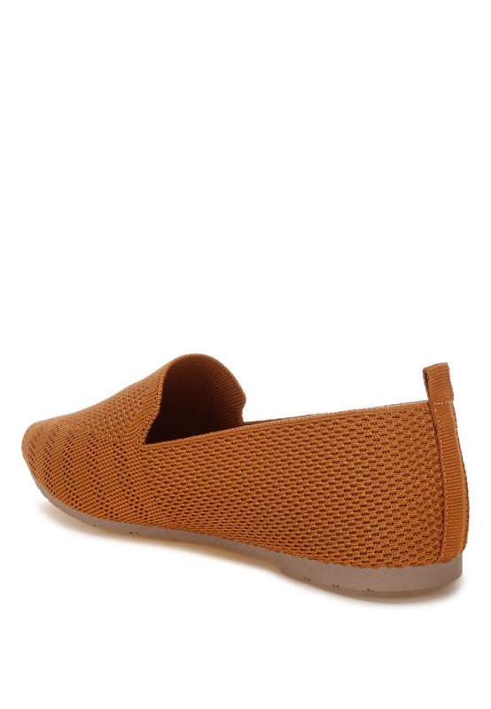 Akili Knit Textile Solid Flats