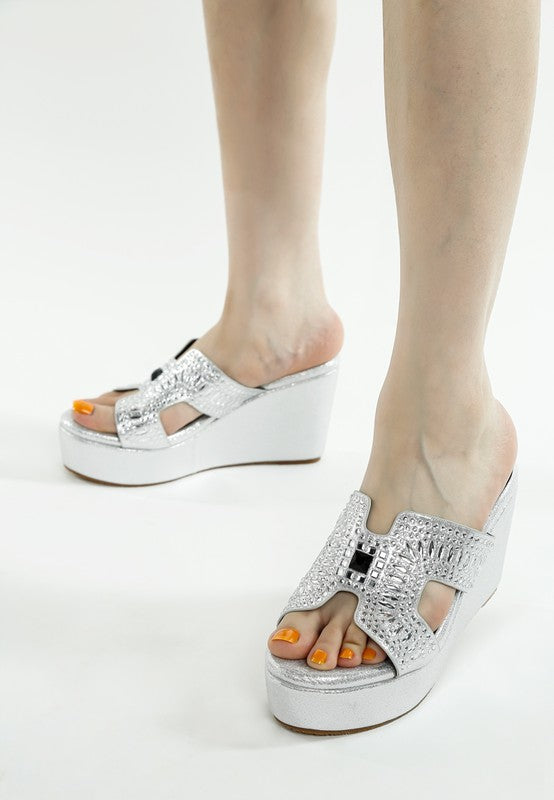 Marnier Diamante & Rhinestone Detail Sandals