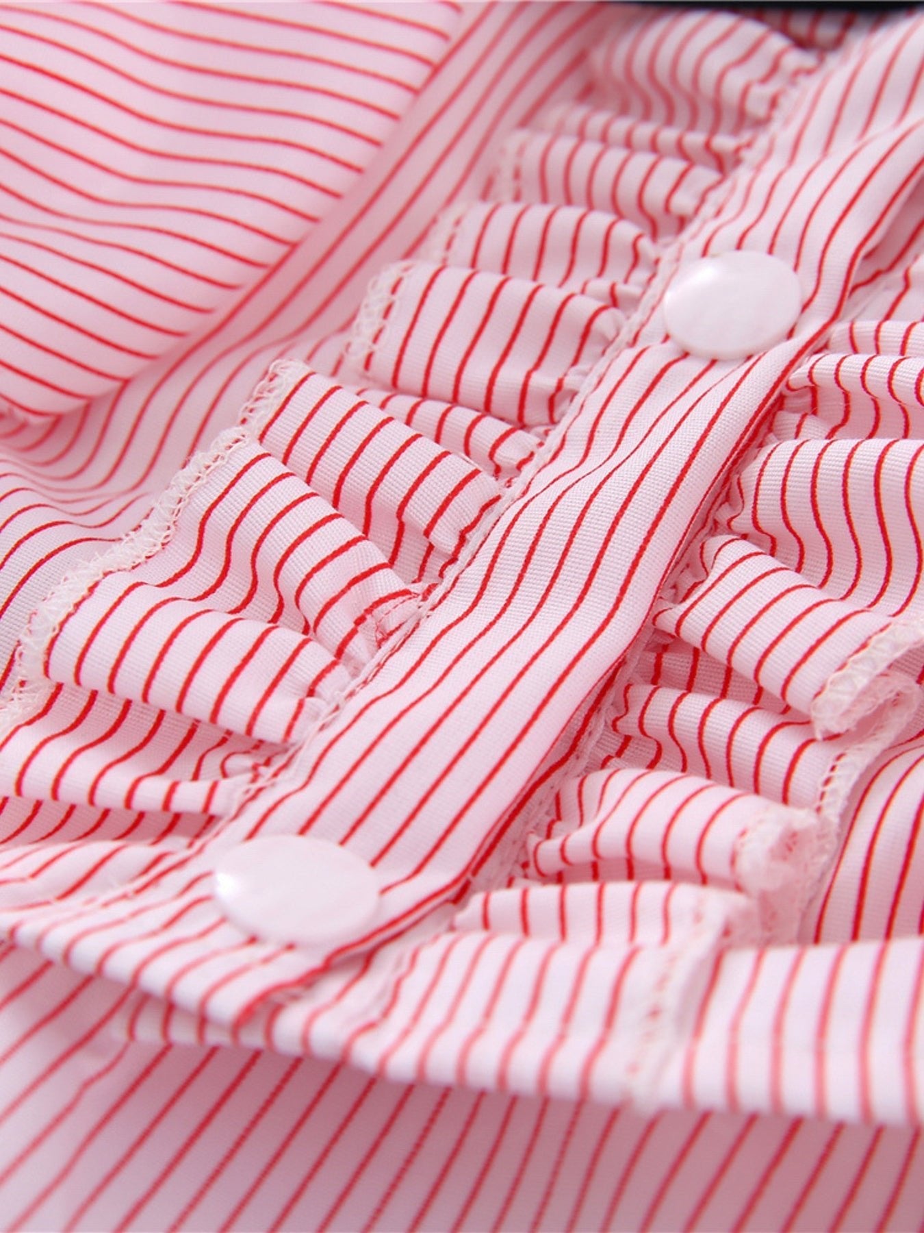 Striped Ruffle Pet Top with Bow - Loving It Shop