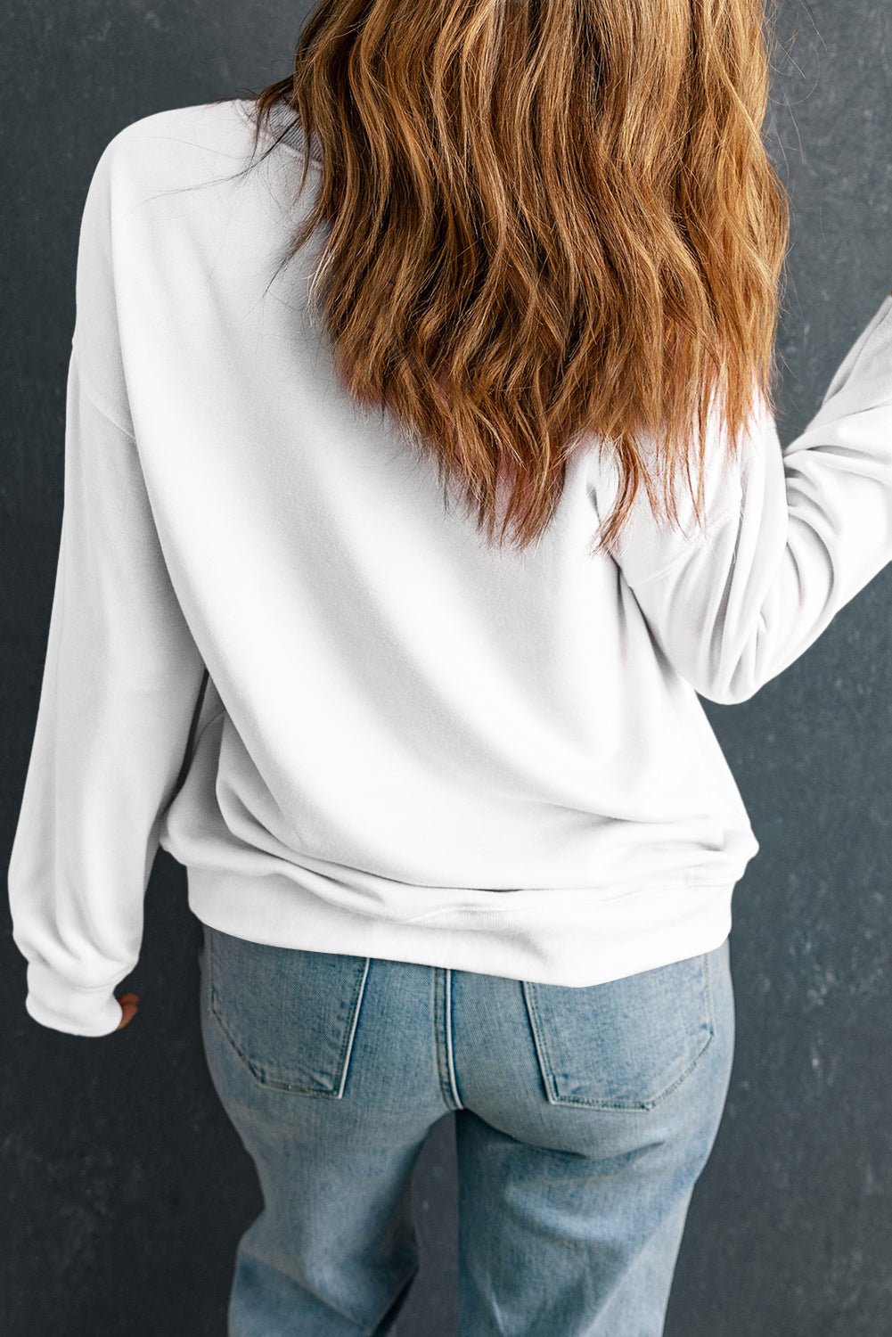 White St Patricks LUCKY Graphic Crew Neck Pullover Sweatshirt - Loving It Shop
