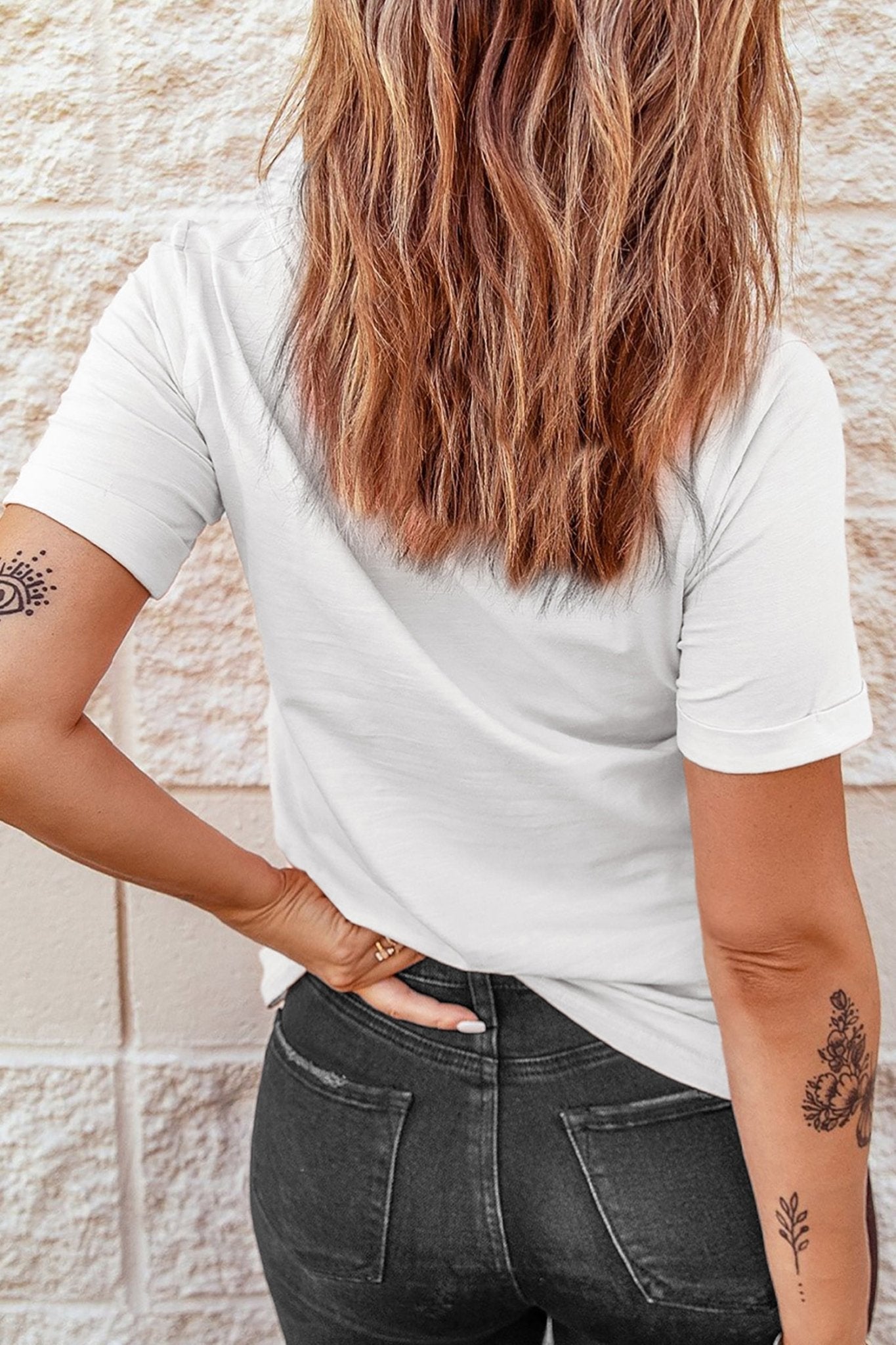 White Leopard Rodeo Cowboy Graphic Casual Tee - Loving It Shop