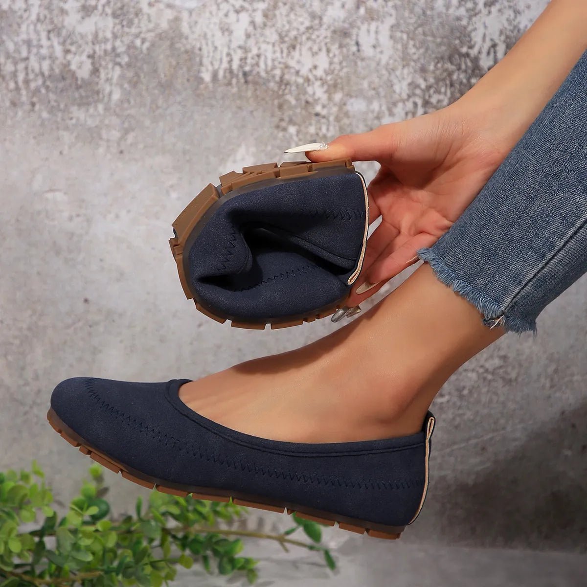 Round Toe Flat Slip - Ons - Loving It Shop