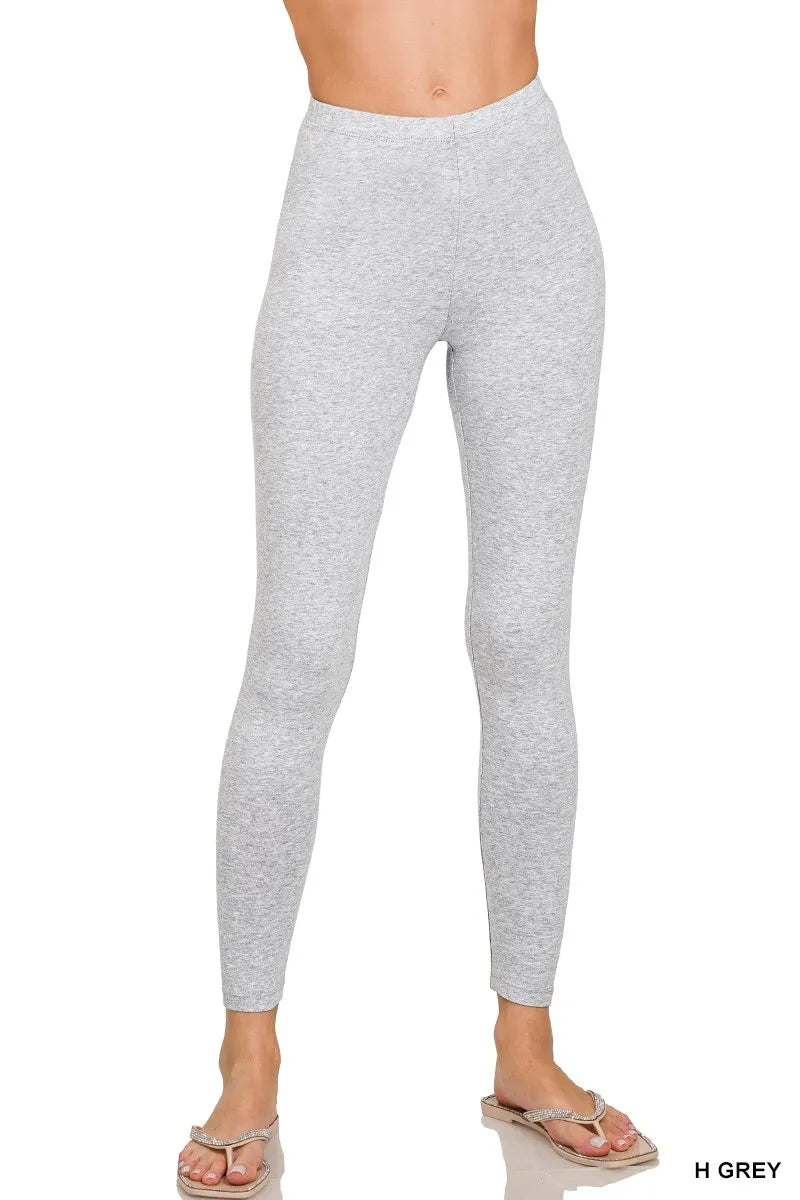 Premium Cotton Full Length Leggings