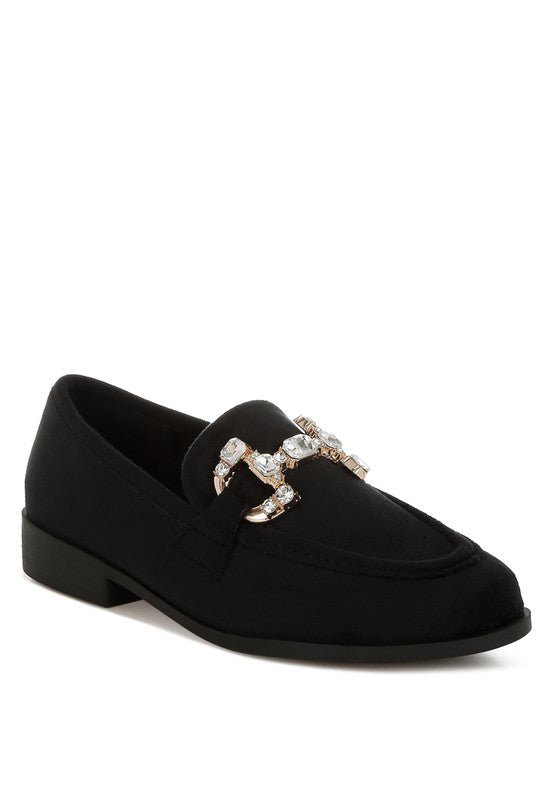 Maestro Diamante Embellished Horsebit Loafers - Loving It Shop