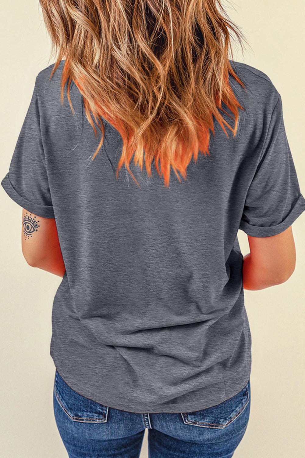 Gray Sunflower Cowgirl Boots Print Western Fashion T Shirt - Loving It Shop