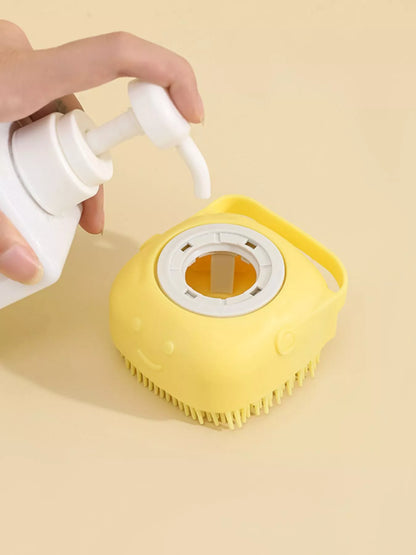 Cute Cartoon Silicone Pet Bath Brush - Loving It Shop