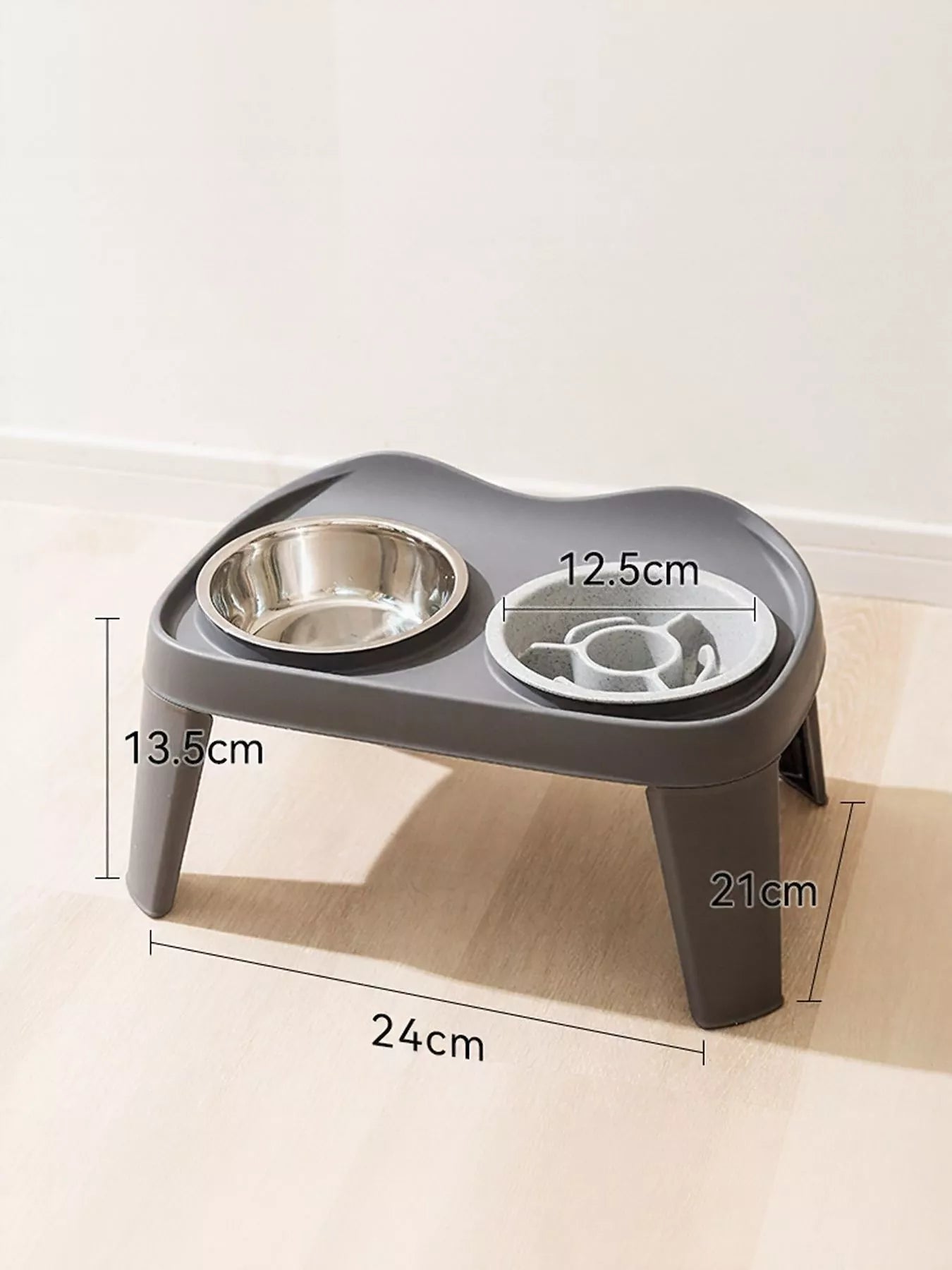Double Pet Bowls with Stand - Loving It Shop