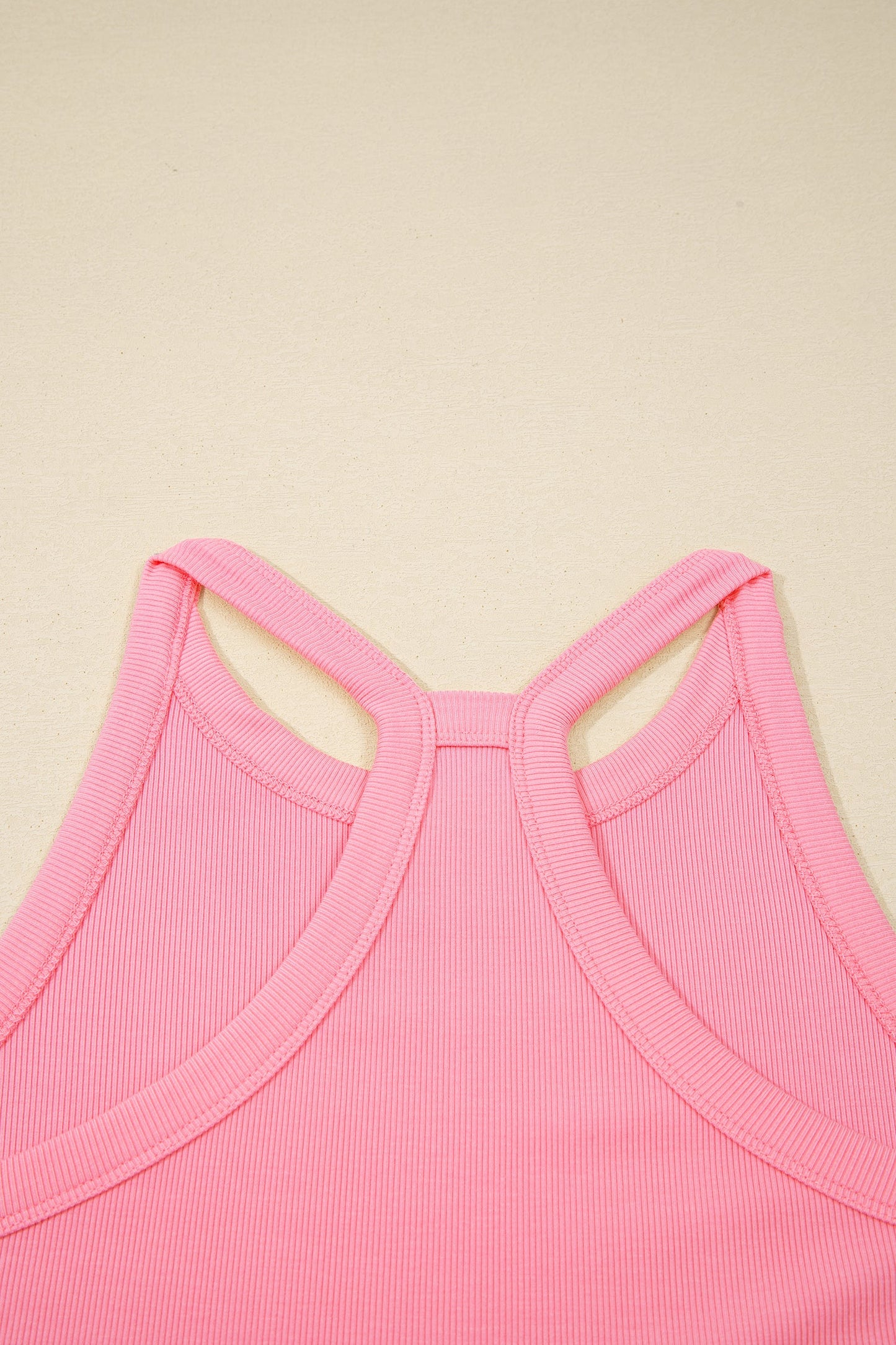 Sachet Pink Slim Tank Top Elastic Waist Mini Skort 2pcs Outfit