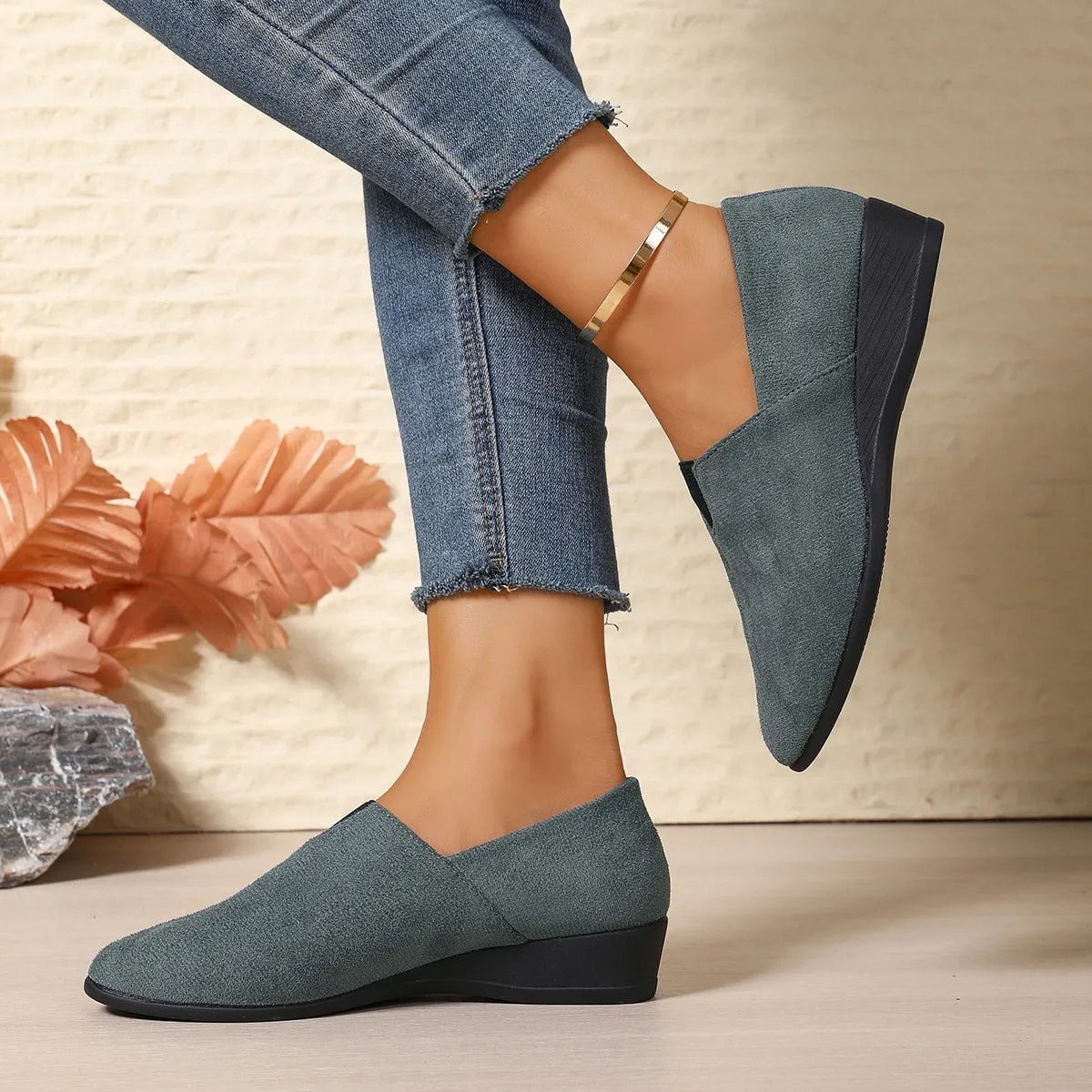 Breathable Mesh Slip - On Loafers - Loving It Shop