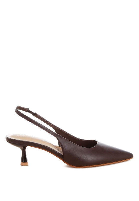 Shala Kitten Heel Slingbacks