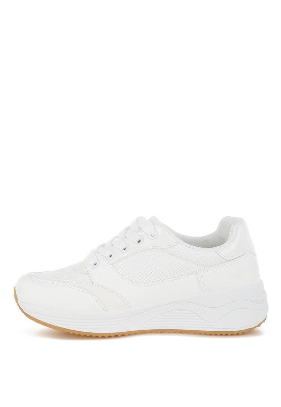 Subasa Chunky Mesh Lace Up Sneakers