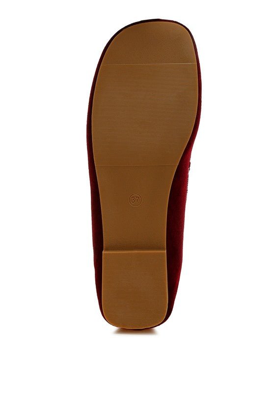 Robua Velvet Flat Loafers - Loving It Shop