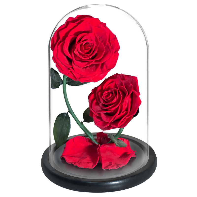 Double Preserved Flower Rose Valentine&