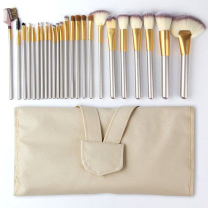 24-Piece Persian Champagne Makeup Brush Set