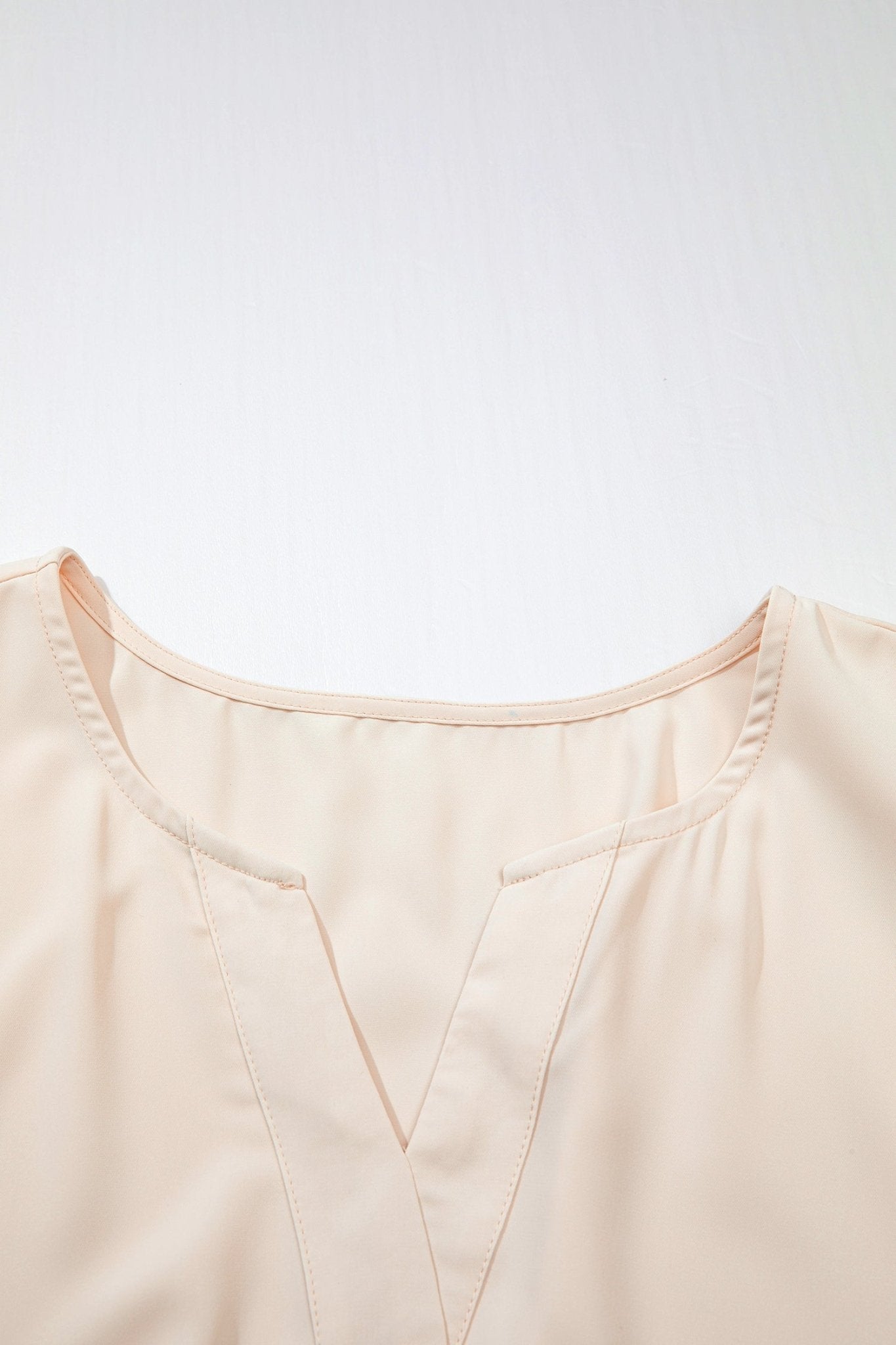 Apricot Plus Size V Neck Lacy Embroidery Patchwork Short Sleeve Maxi Dress - Loving It Shop