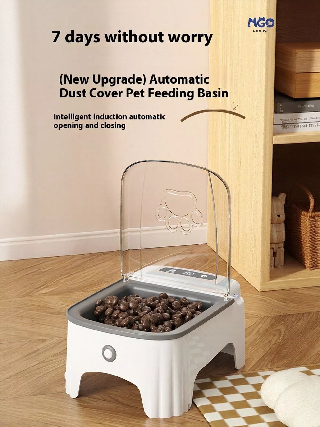 Automatic Pet Feeder with Elevated Bowl - Loving It Shop
