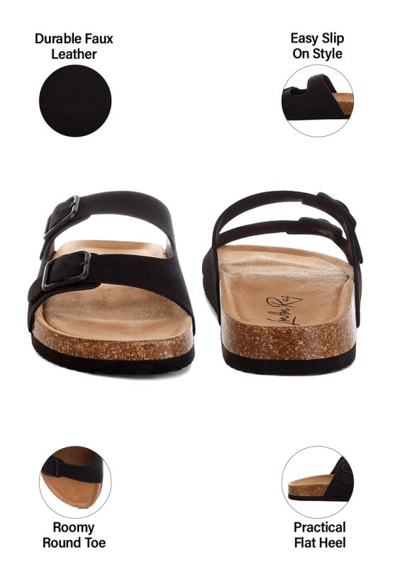 Gloriosa The Double Strap Slide Sandals
