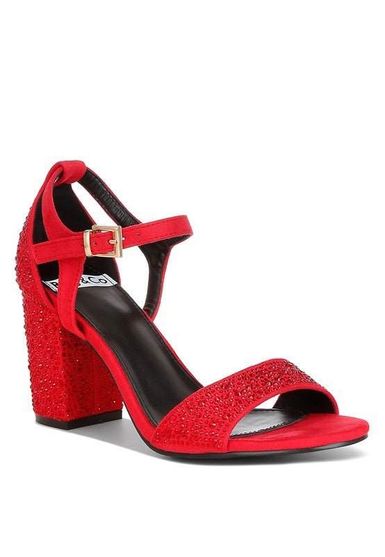 Navoli Rhinestones Embellished Sandals - Loving It Shop