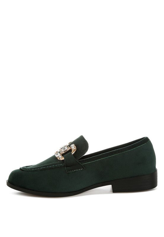 Maestro Diamante Embellished Horsebit Loafers - Loving It Shop