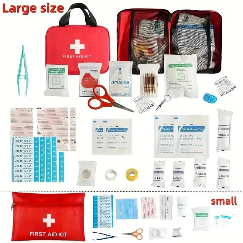 Portable First Aid Kit for Camping, Hiking &amp; Outdoor Activities
