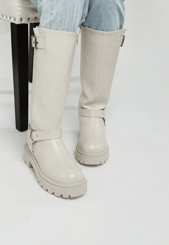 Taimen Harnes Detail Long Boots