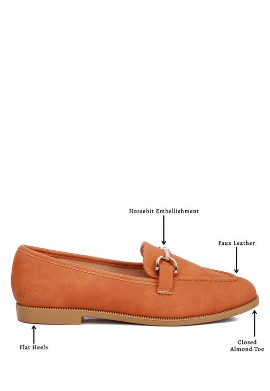 Jagger Horsebit Detail Flat Loafers - Loving It Shop